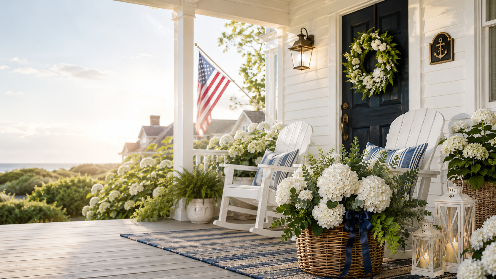19 Nantucket-Inspired Front Porch Ideas