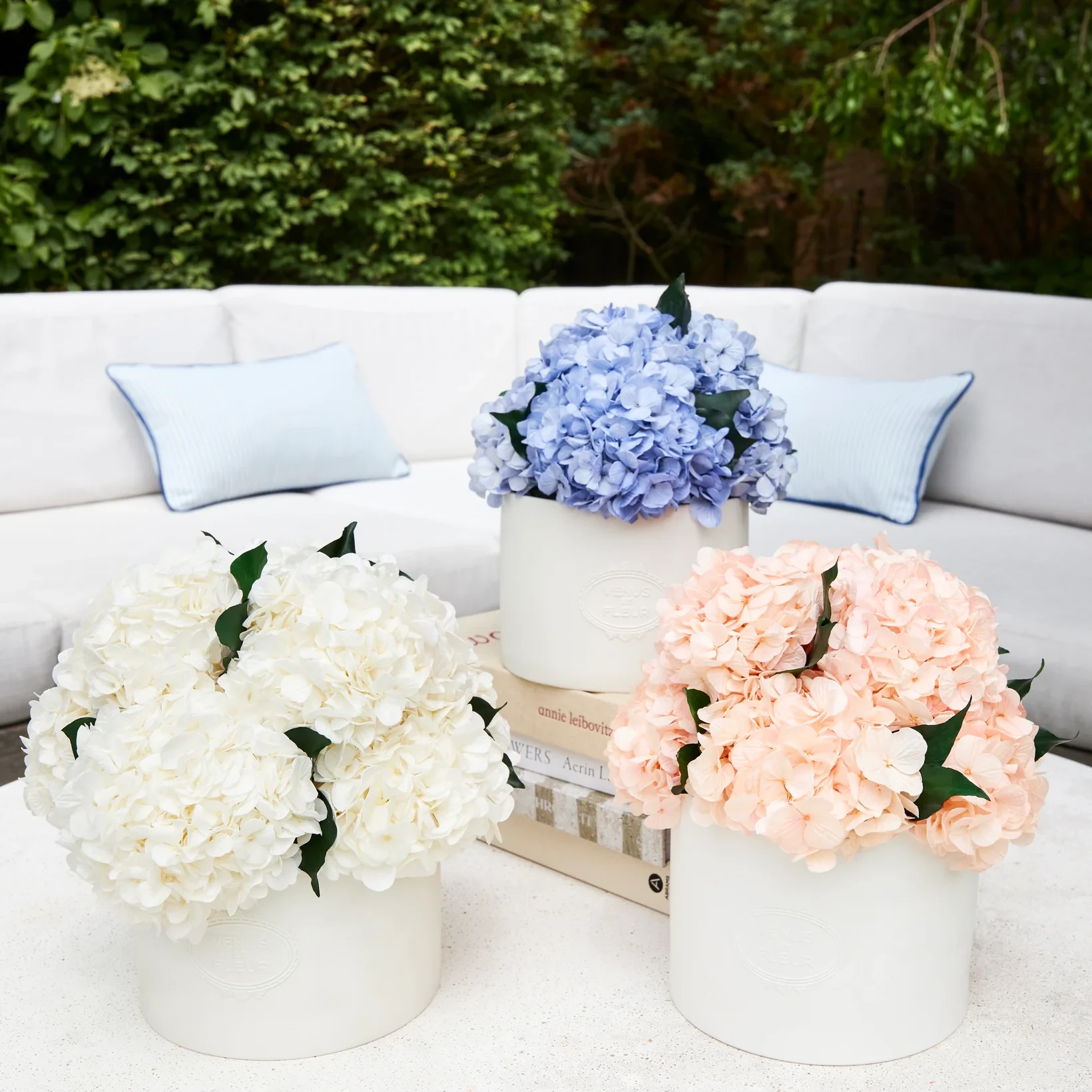 Thalia Porcelain Vase Eternity Hydrangeas