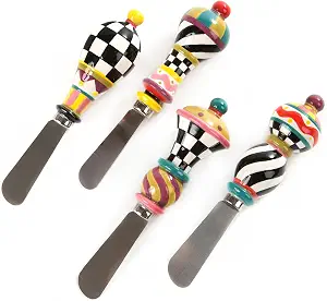 MacKenzie-Childs Courtly Check Canape Knives & Spreaders (Set of 4)