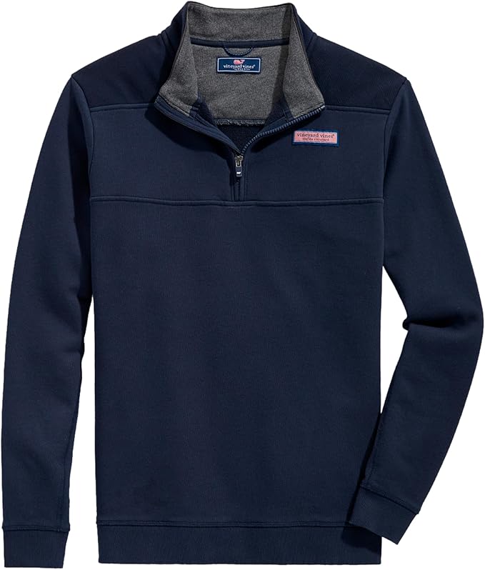 Vineyard Vines Men's Terry Shep Shirt Quarter-Zip (Nautical Navy)