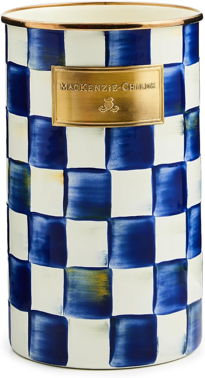 MacKenzie-Childs Royal Check Utensil Holder