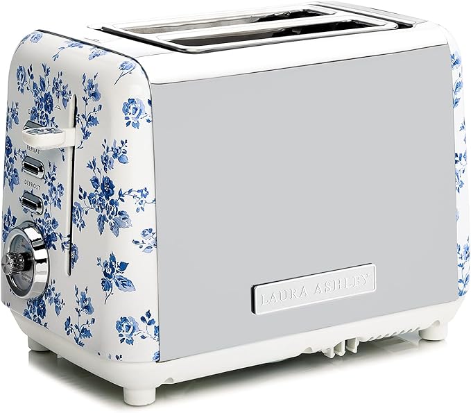Laura Ashley China Rose 2-Slice Toaster — Blue Floral