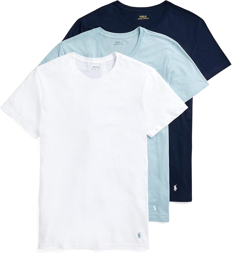 Polo Ralph Lauren Men's Classic Cotton Crew Neck T-Shirt (3-Pack)
