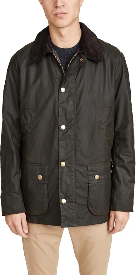 Barbour Men's Ashby Waxed Cotton Jacket (Olive)
