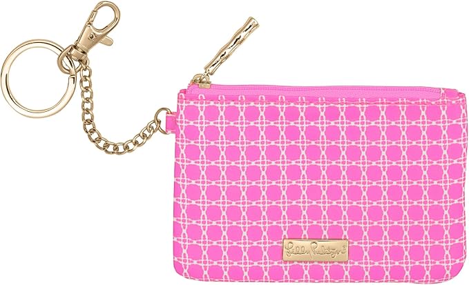 Lilly Pulitzer Pink Caning ID Case Keychain