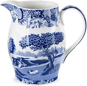 Spode Blue Italian Pitcher — Classic Blue & White Transferware