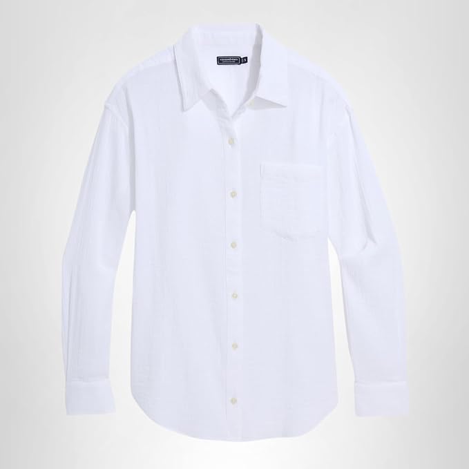 Vineyard Vines Women's Birdie Gauze Button-Down (White)