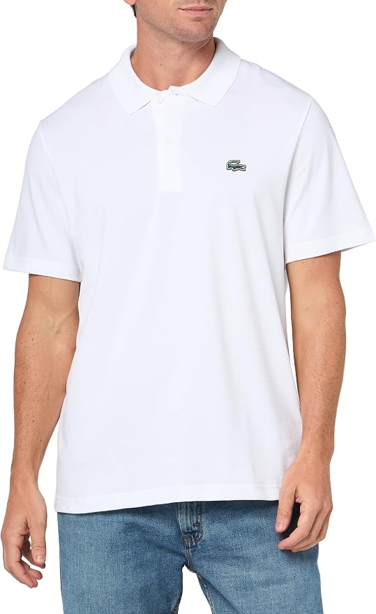 Lacoste Men's Regular Fit Cotton Blend Polo (White)