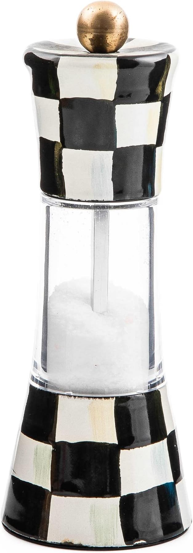 MacKenzie-Childs Enamel Salt & Pepper Grinder — Courtly Check