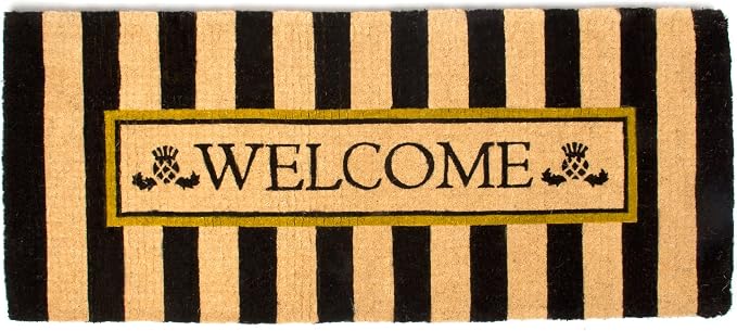 MacKenzie-Childs Coir Front-Door Mat — Awning Stripe, 24x57