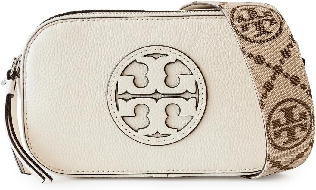Tory Burch Women's Mini Miller Leather Crossbody Bag (New Ivory)