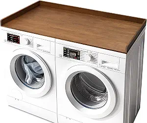 Gashell Wood Countertop for Washer & Dryer — Folding Surface