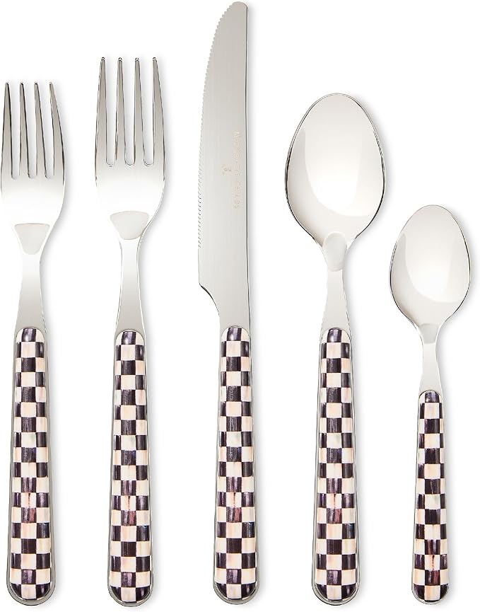 MacKenzie-Childs Bistro 5-Piece Place Setting — Courtly Check