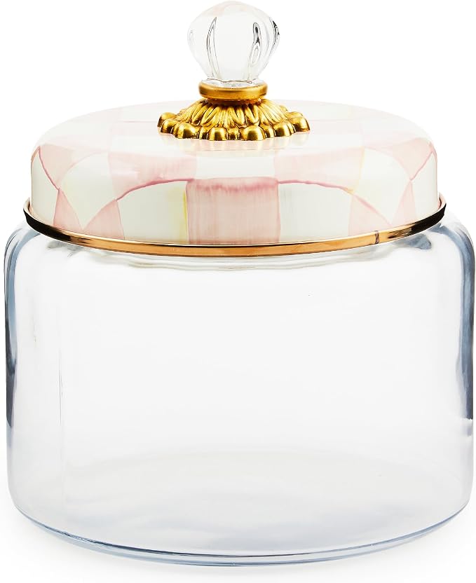 MacKenzie-Childs Rosy Check Kitchen Canister