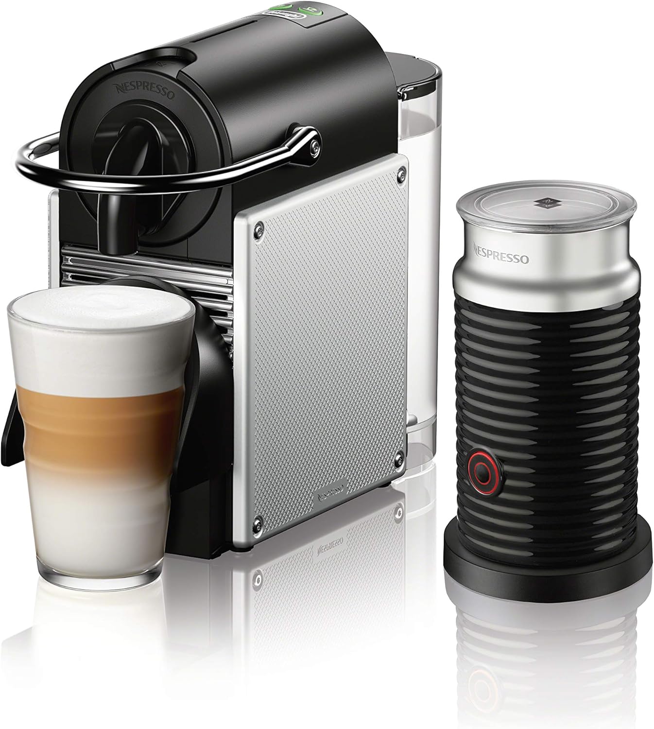 Nespresso Pixie Espresso Machine by De'Longhi with Aeroccino Milk Frother