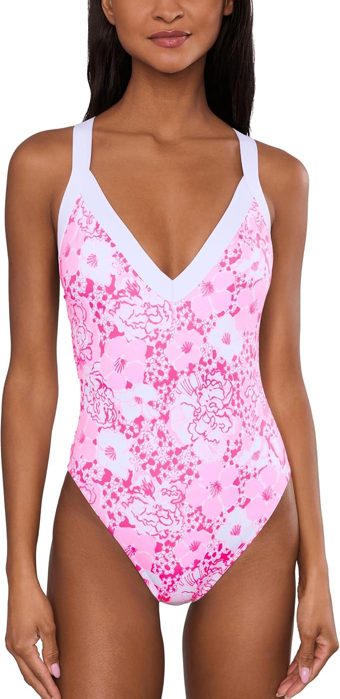 Lilly Pulitzer Women's Nioma One-Piece (Pink Floral)