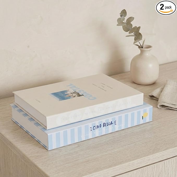 Coastal & Ciao Bella Decorative Books — Set of 2