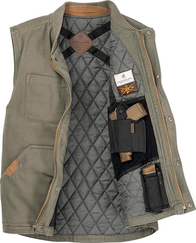Legendary Whitetails Men's Insulated Concealed-Carry Vest — Olive