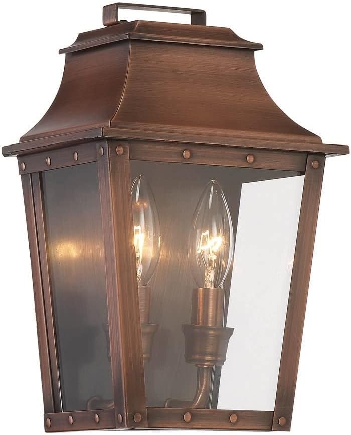 Acclaim Lighting Coventry 2-Light Copper Colonial Wall Lantern