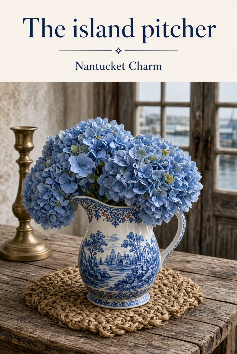 The Island Pitcher — Spode & Blue Hydrangeas