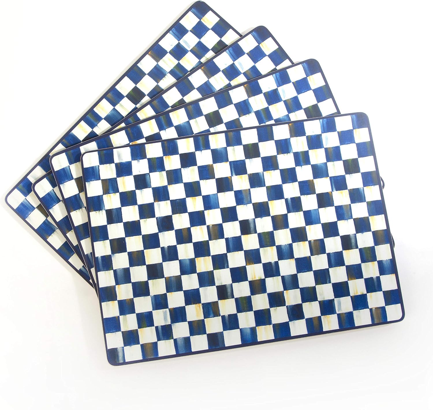 MacKenzie-Childs Royal Check Cork-Back Placemats (Set of 4)