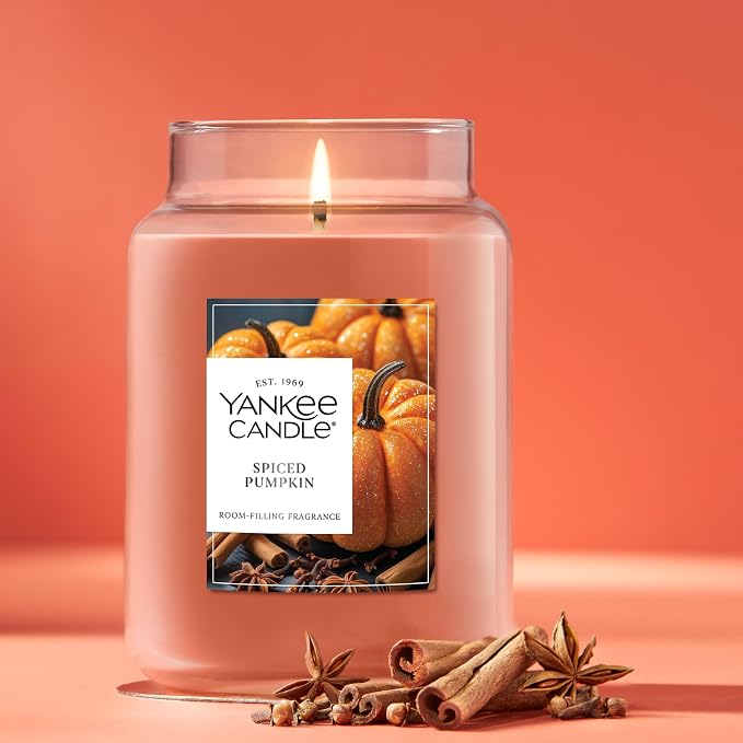 Yankee Candle Spiced Pumpkin Large Jar, 22 oz