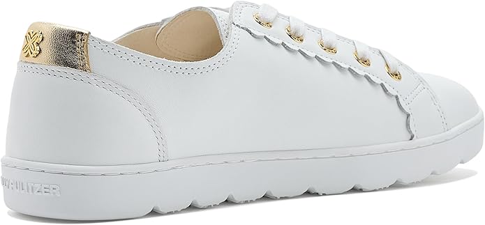 Lilly Pulitzer White Leather Scalloped Resort Sneakers