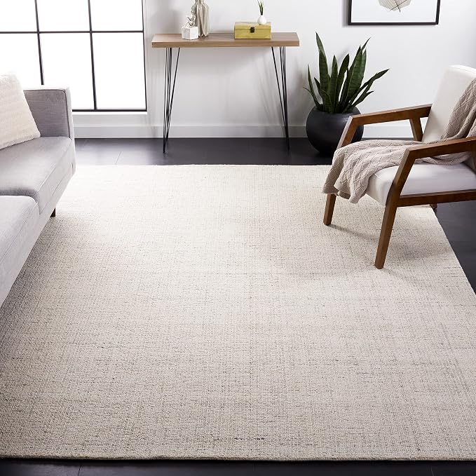 SAFAVIEH Abstract Handmade Wool Rug — Ivory & Beige