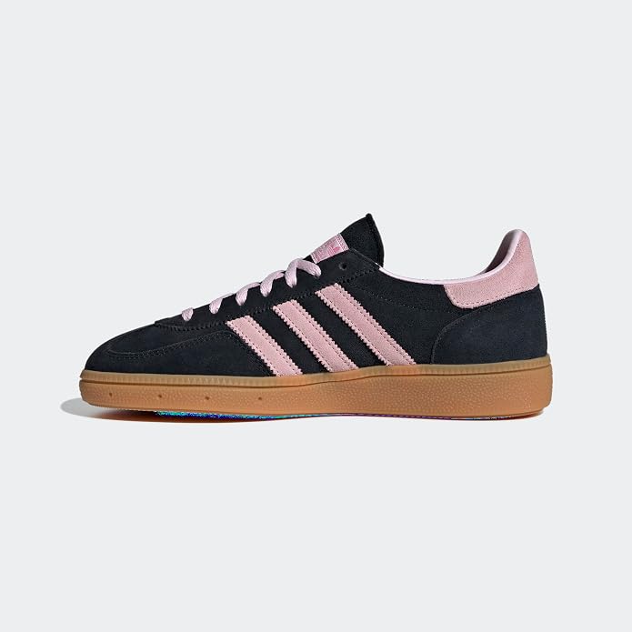 Adidas Handball Spezial Black Suede & Pink Sneakers